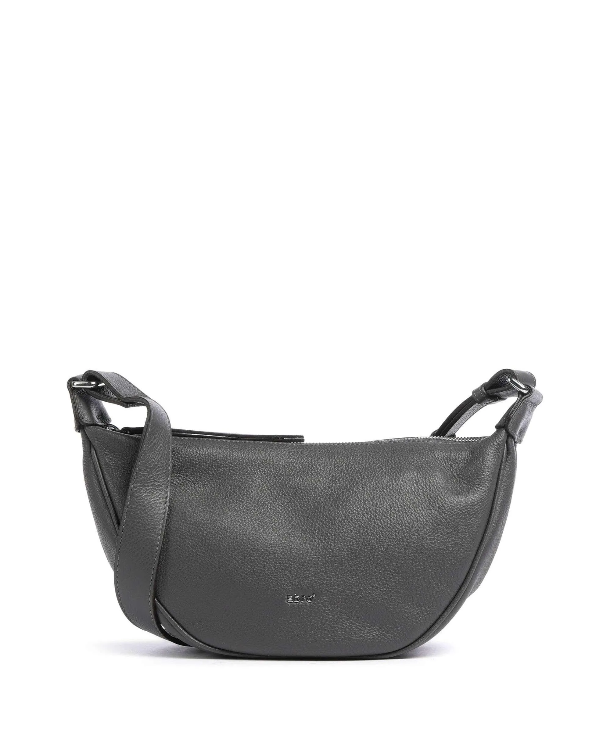  Abro Dalia By my Side Borsa a tracolla pelle di vacchetta grana grigio scuro  