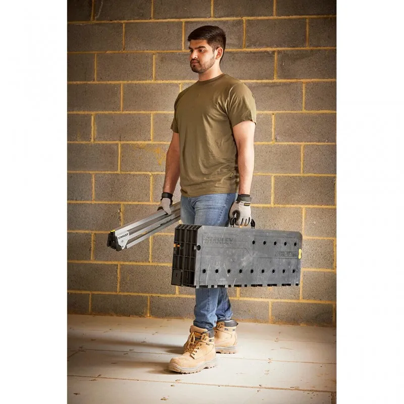 Banco da lavoro STANLEY ESSENTIAL portatile pieghevole 85x30 cm 320Kg