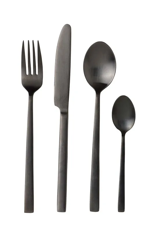 Bitz set di posate per 4 persone Dele Black 16-pack