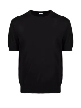 Black cotton T-shirt