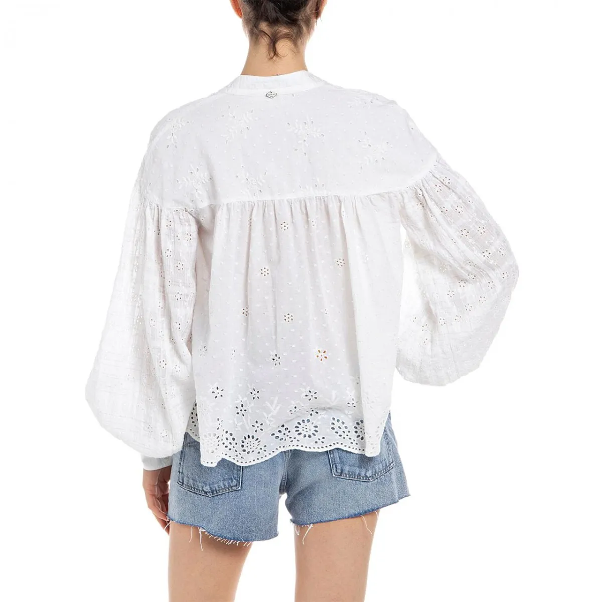 Blusa Con Maniche A Sbuffo