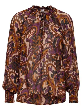 Blusa da donna viscosa sunset purple mix