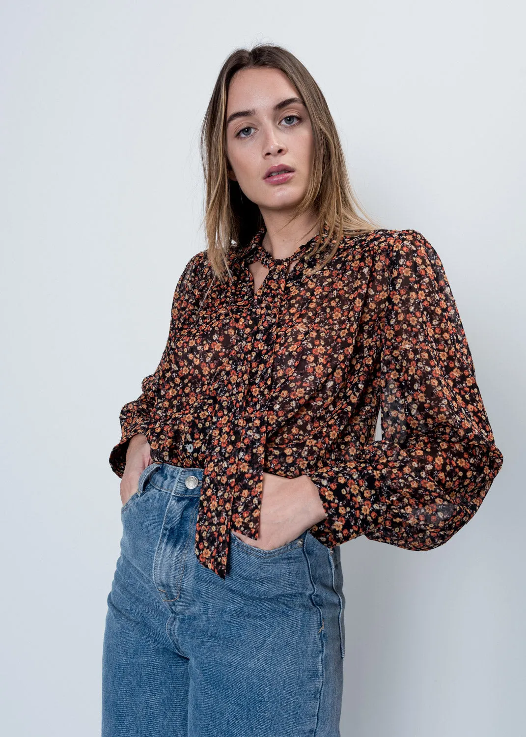 Blusa estampada lazada