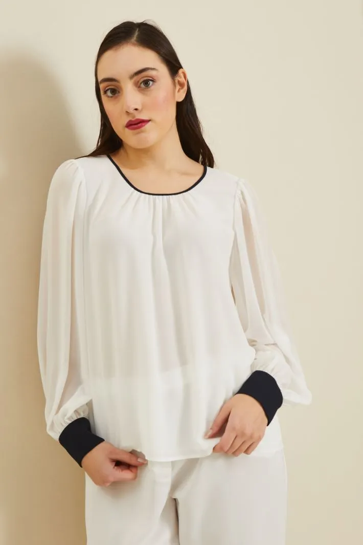 Blusa in georgette