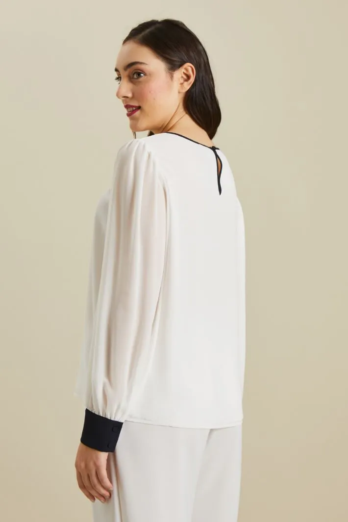 Blusa in georgette