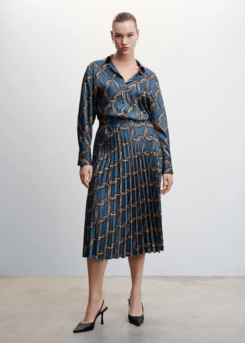 Blusa stampa geometrica