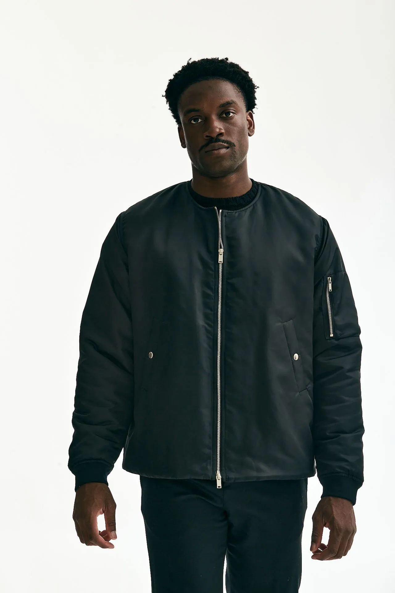 Bomber imbottito nero 