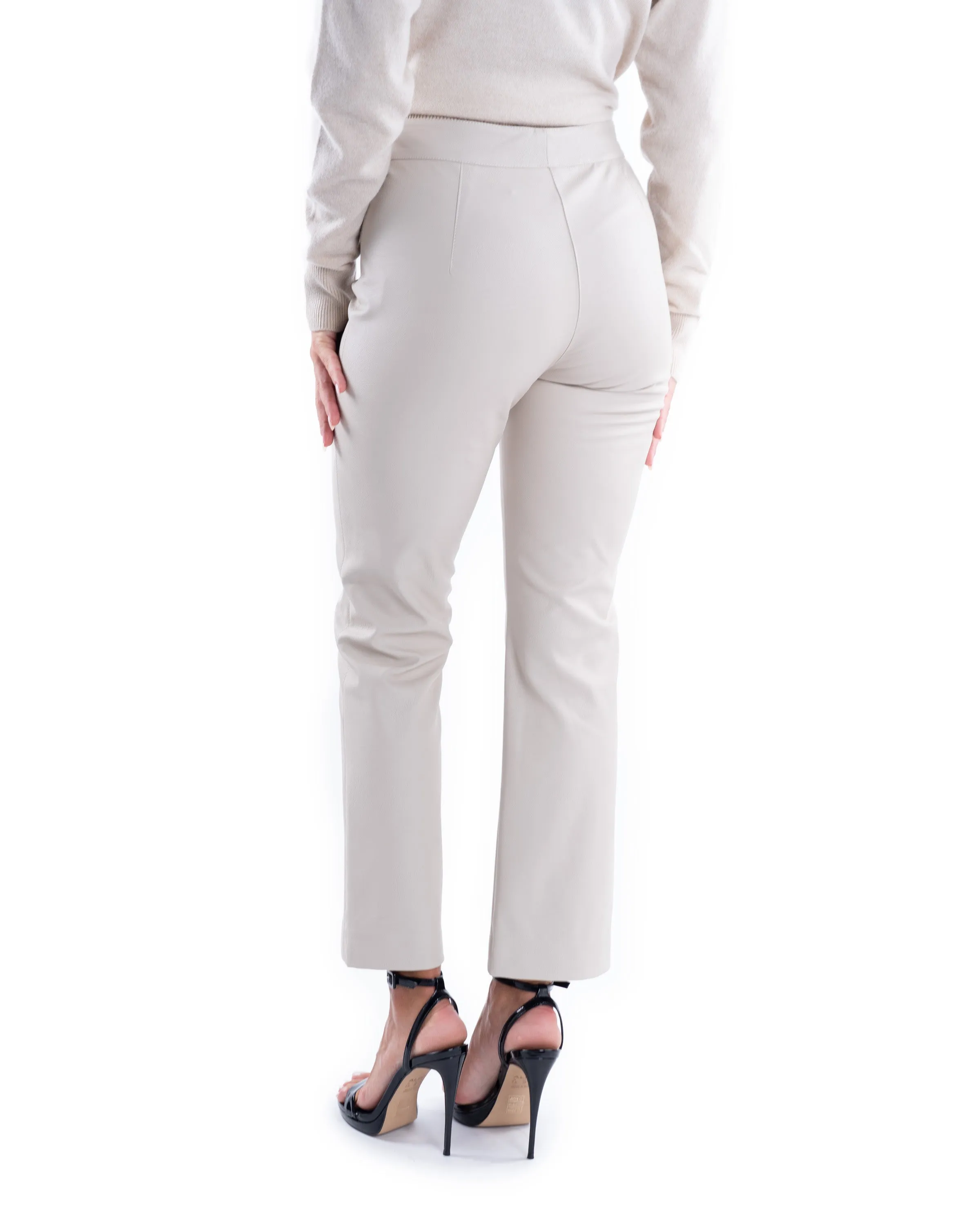 BRIAN&BARRY MILANO PANTALONE TROMBETTA ECOPELLE