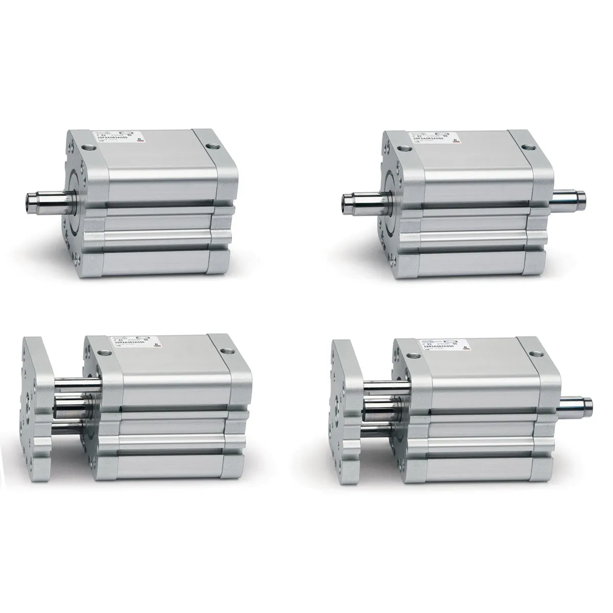 Cilindro conforme allo standard ISO Camozzi 32 32M2A100A005, Doppio effetto, foro da 100mm, corsa 5mm
