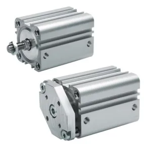 Cilindro pneumatico compatto EMERSON ? AVENTICS KPZ 0822393009, Doppio effetto, foro da 32mm, corsa 80mm, G 1/8, 10 bar