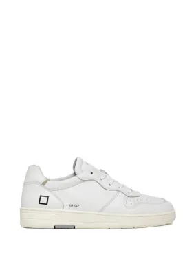 Court men's white leather sneaker