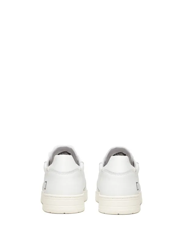 Court men's white leather sneaker