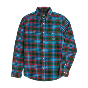 DS X POLER FLANNEL - GREEN/BLUE