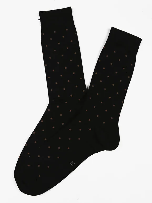 Enrico Coveri Gepunktete kurze Herrensocken