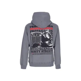 felpa cappuccio uomo trash hoodie GREY