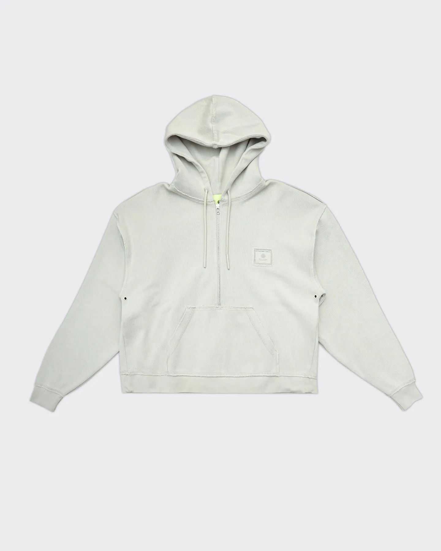 Felpa Con Cappuccio Half Zip Acqua