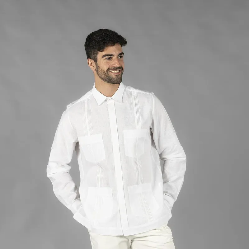 Guayabera Hombre Cuello Camisero Salomon
