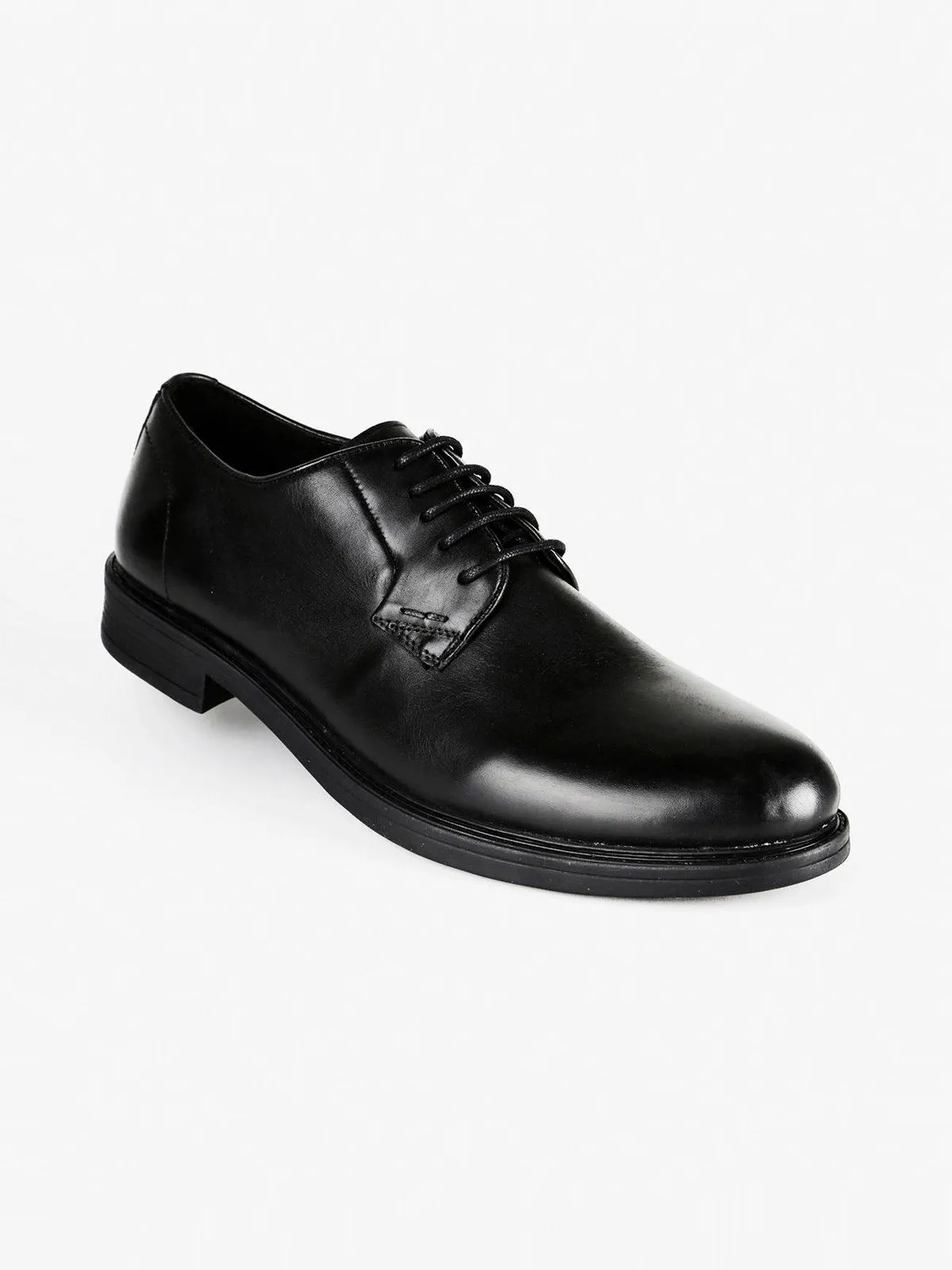 Halland Derbies en cuir noir
