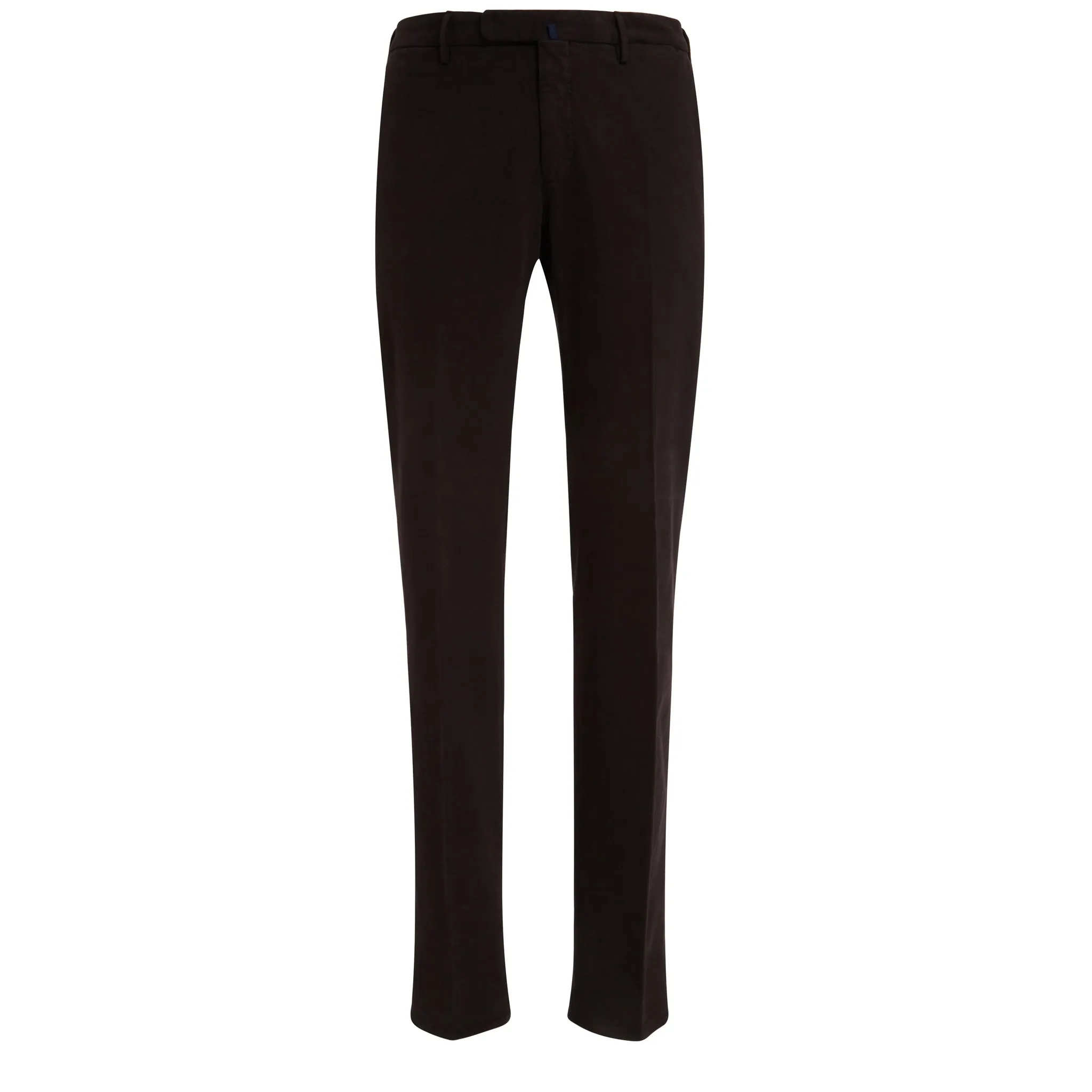 INCOTEX  Pantalone slim in cotone marrone