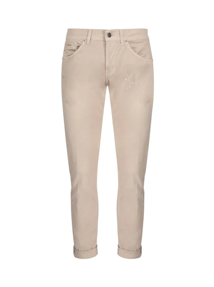 Jeans con dettaglio vernice