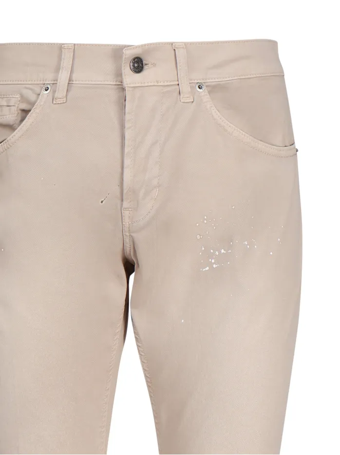 Jeans con dettaglio vernice