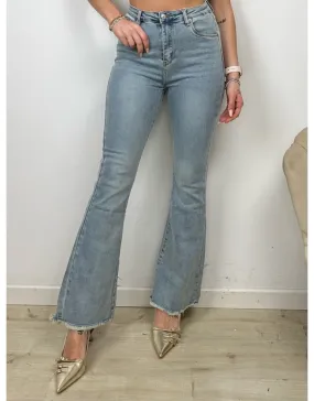 JEANS FLARE SABBIATO