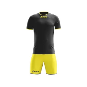 KIT STICKER -MAGLIA E PANTALONCINO  COLORE NERO GIALLO    ZEUS SPORT