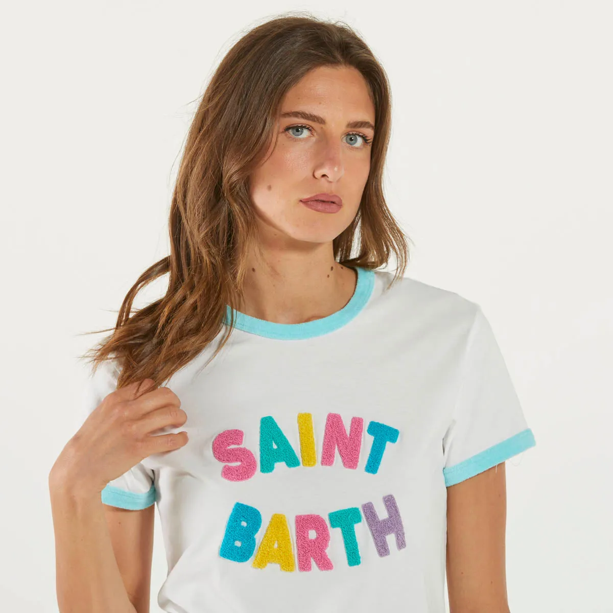 Mc2 Saint Barth t-shirt emilie terry SB patch