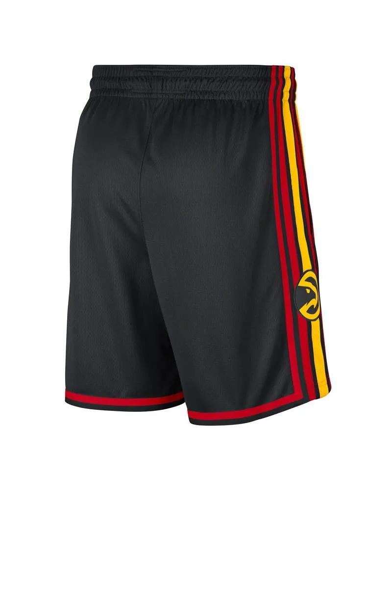 NBA ATLANTA HAWKS DRI-FIT STATEMENT SWINGMAN SHORTS - Black/University Red/Amarillo