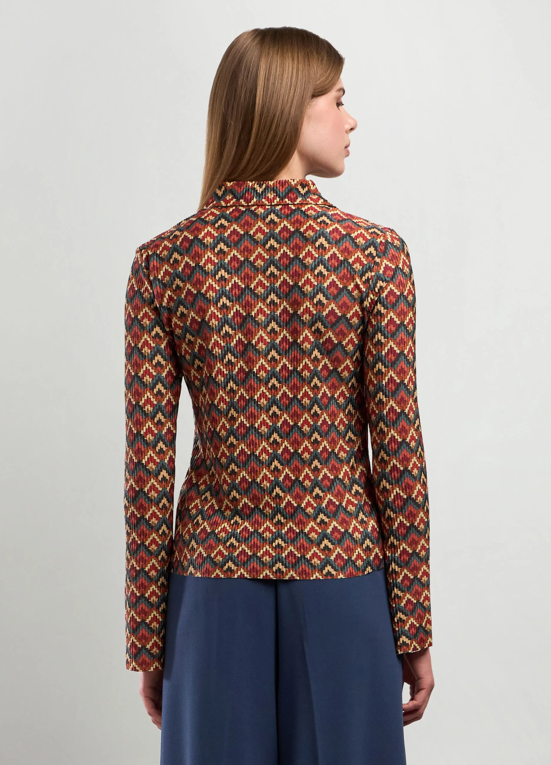 NICE & CHIC  Camicia crinkle con stampa donna