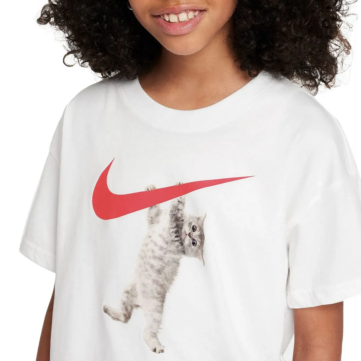      NIKE T-SHIRT GRAPHIC CAT BOXY BAMBINA  