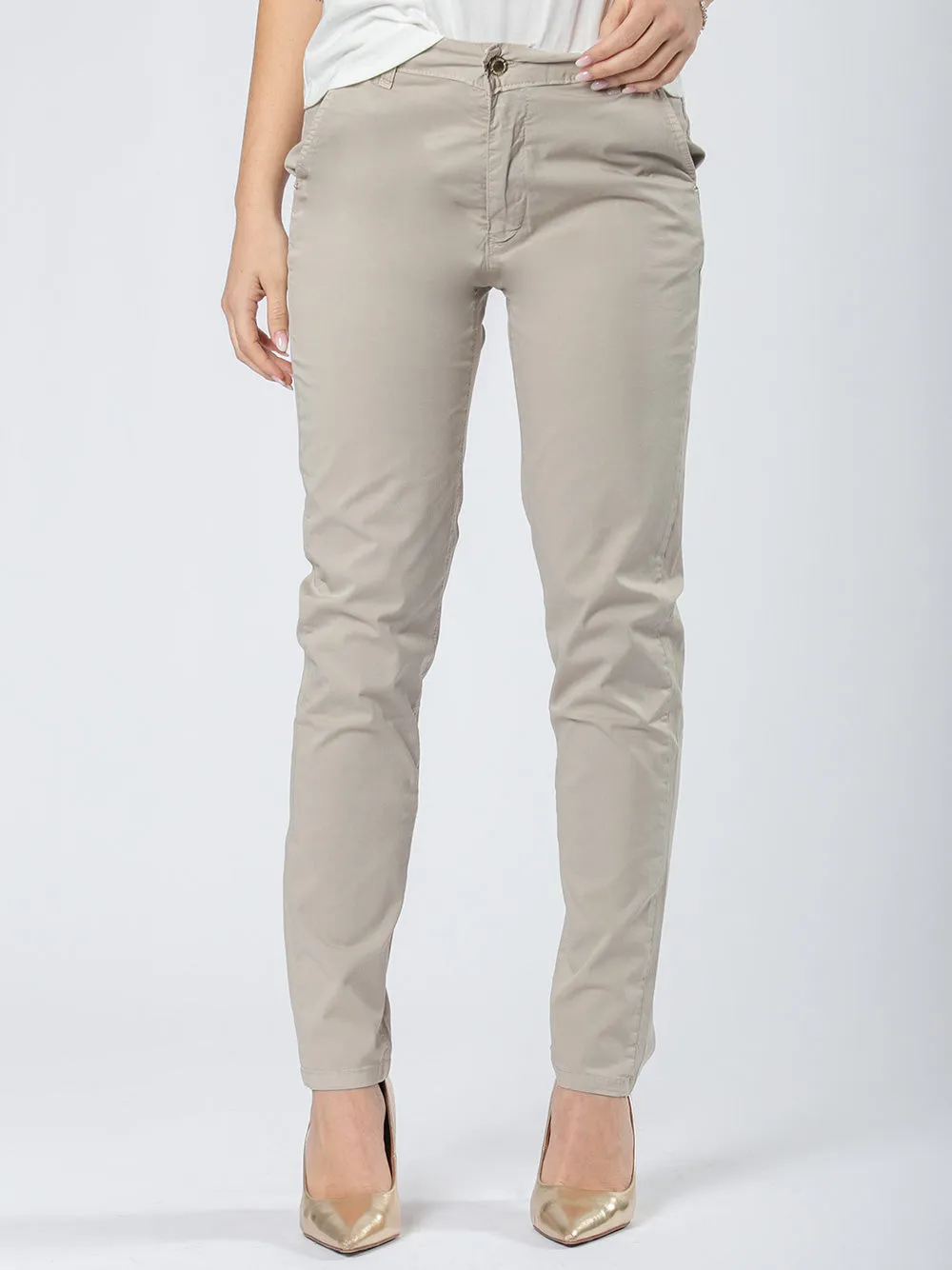 Pantalone chinos in cotone stretch