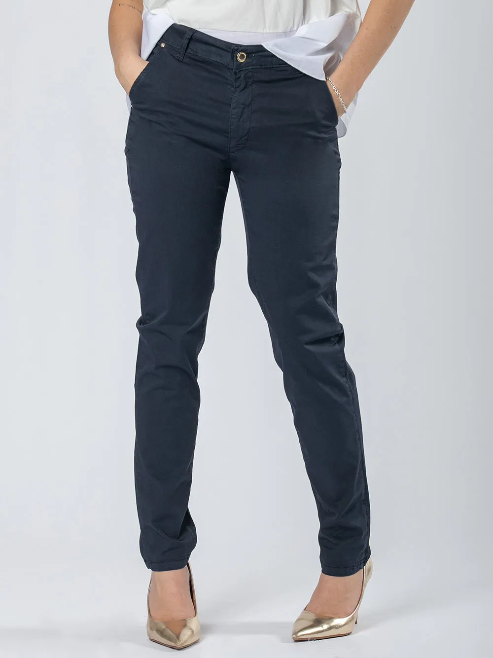 Pantalone chinos in cotone stretch