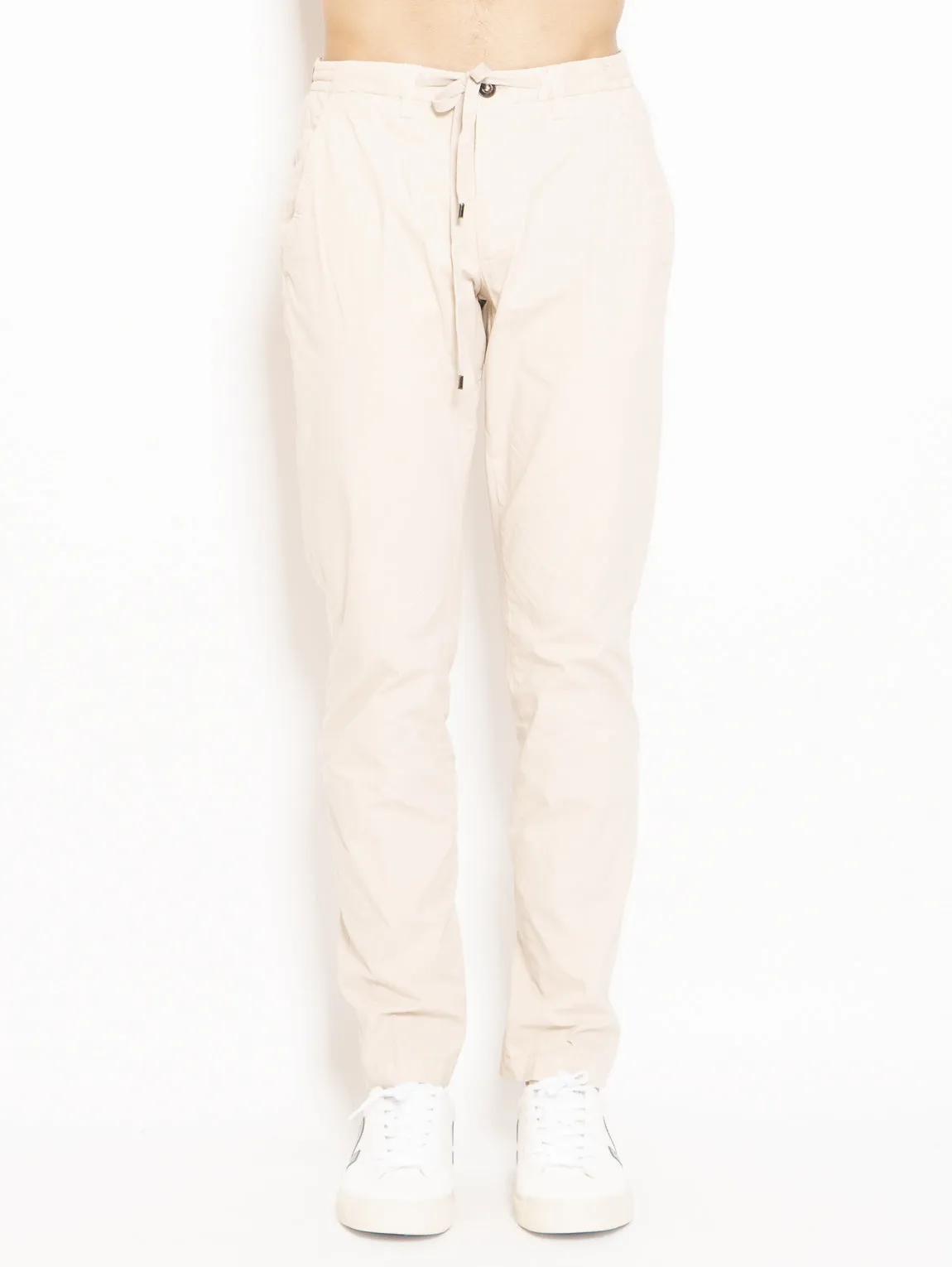 Pantalone Con Coulisse Beige