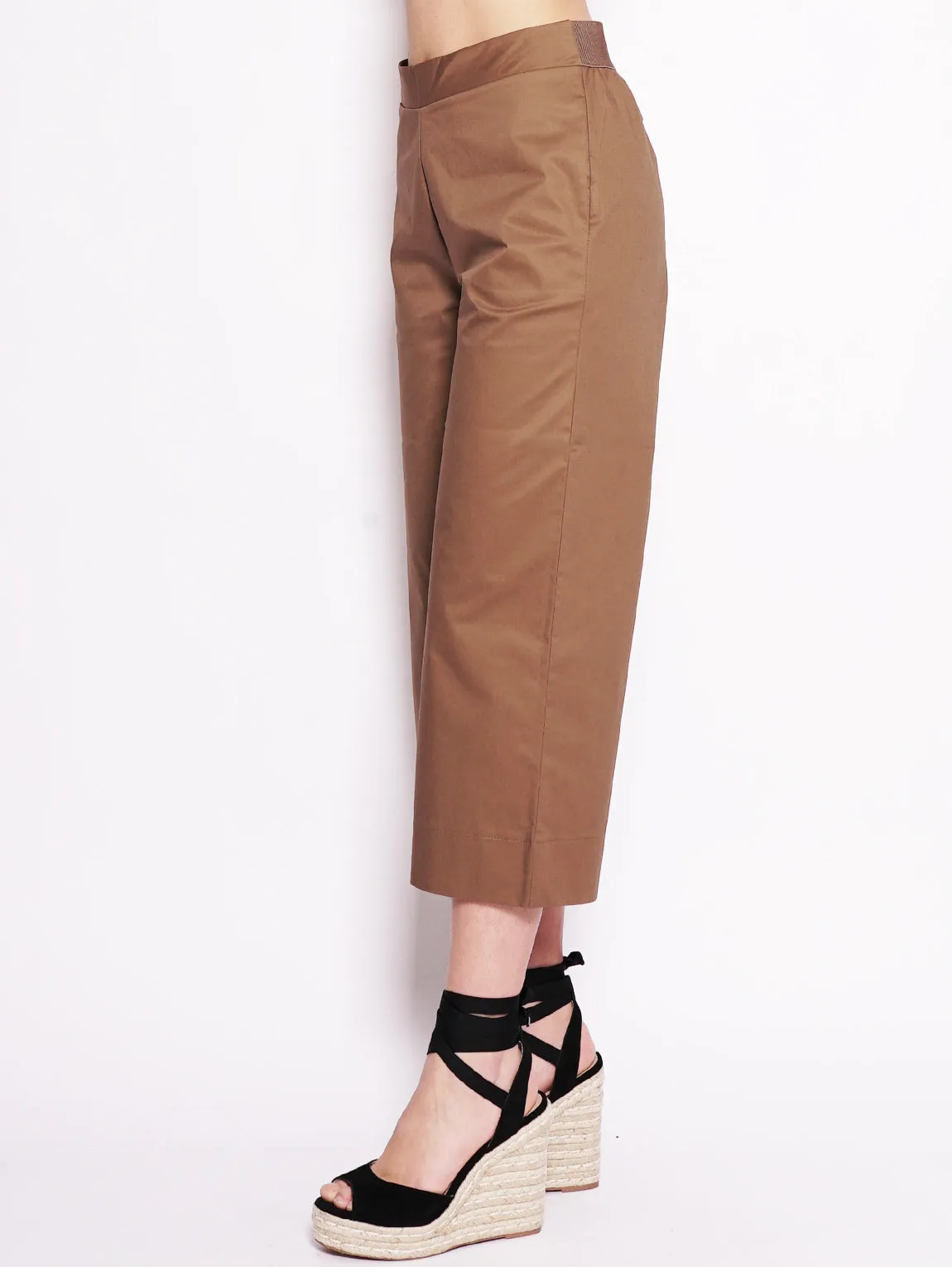 Pantalone Cropped Marrone