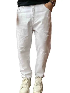 Pantalone Drill - Bianco