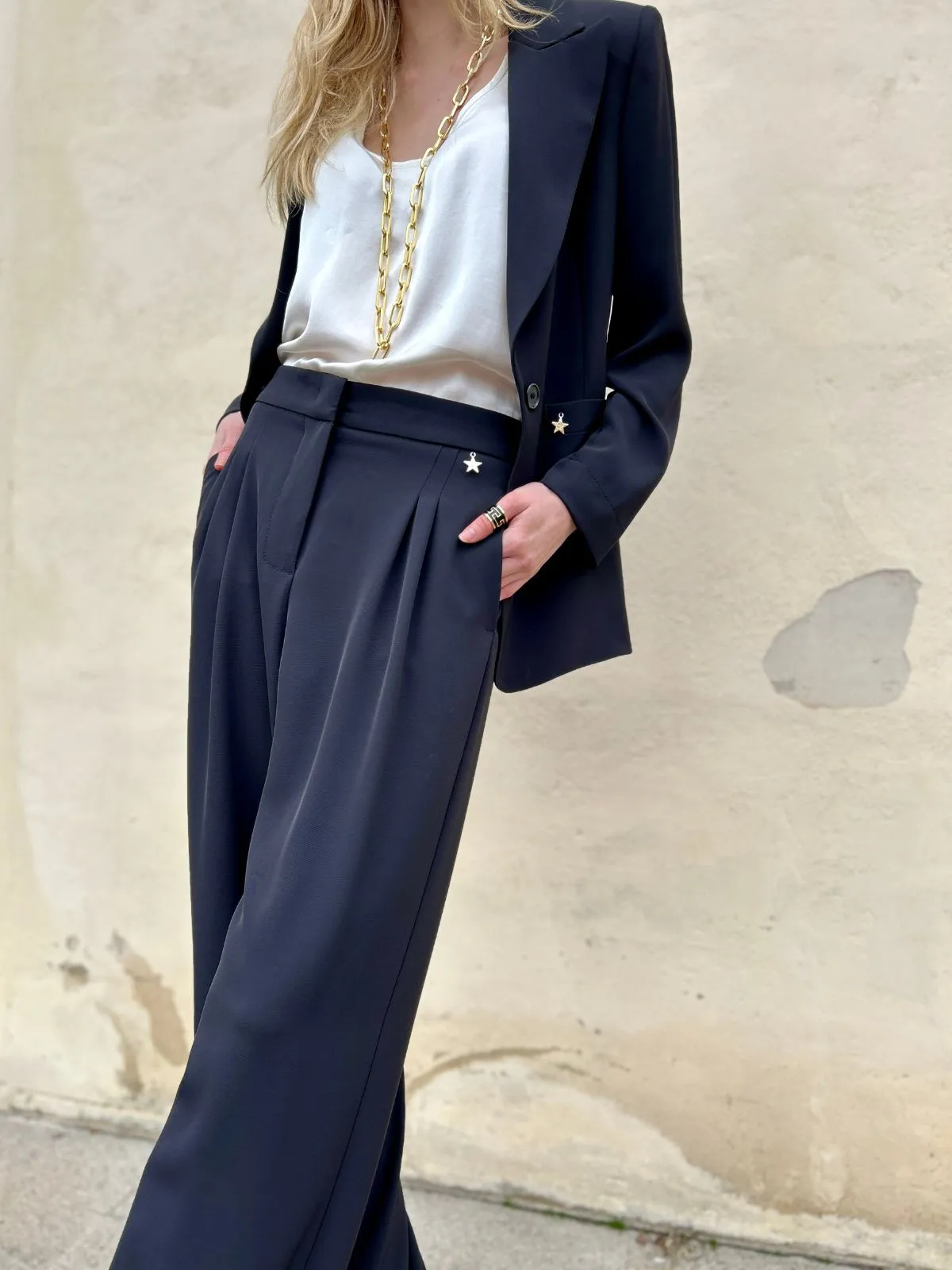 Pantalone palazzo nero
