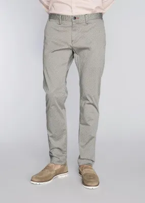 Pantaloni chino con fantasia geometrica