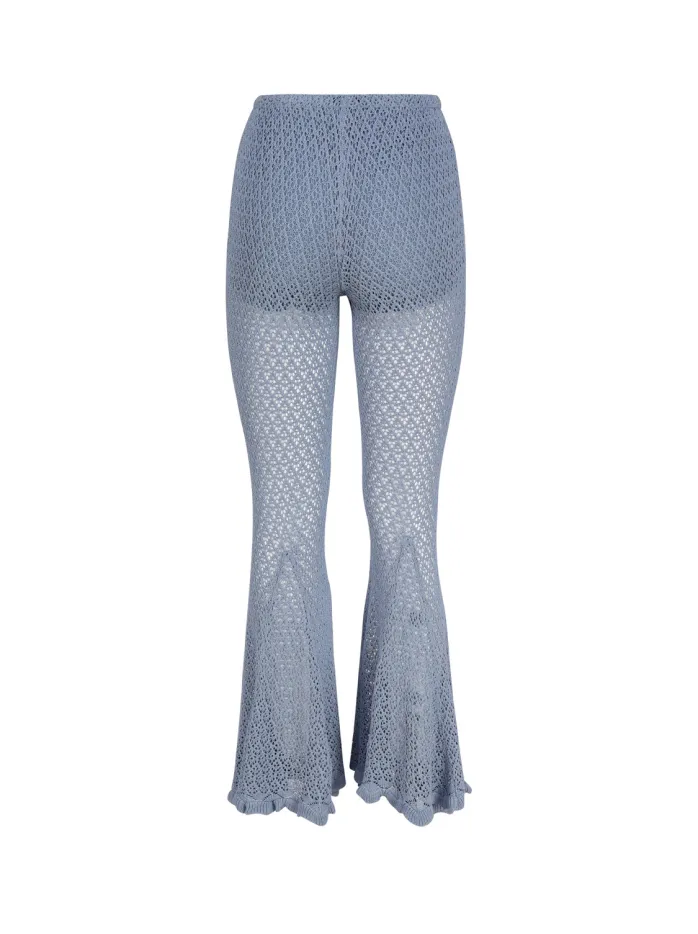 Pantaloni svasati all'uncinetto