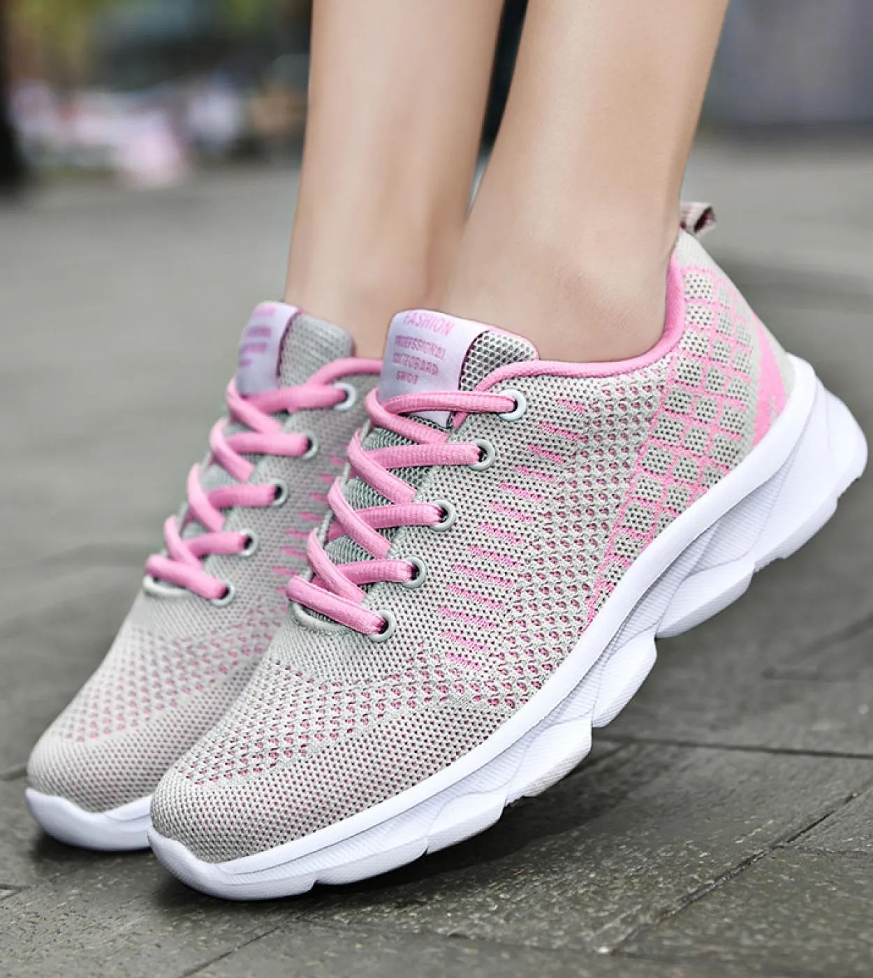 Scarpe da corsa alla moda Scarpe casual da donna estive Scarpe sportive da esterno Scarpe da ginnastica traspiranti in rete Scar