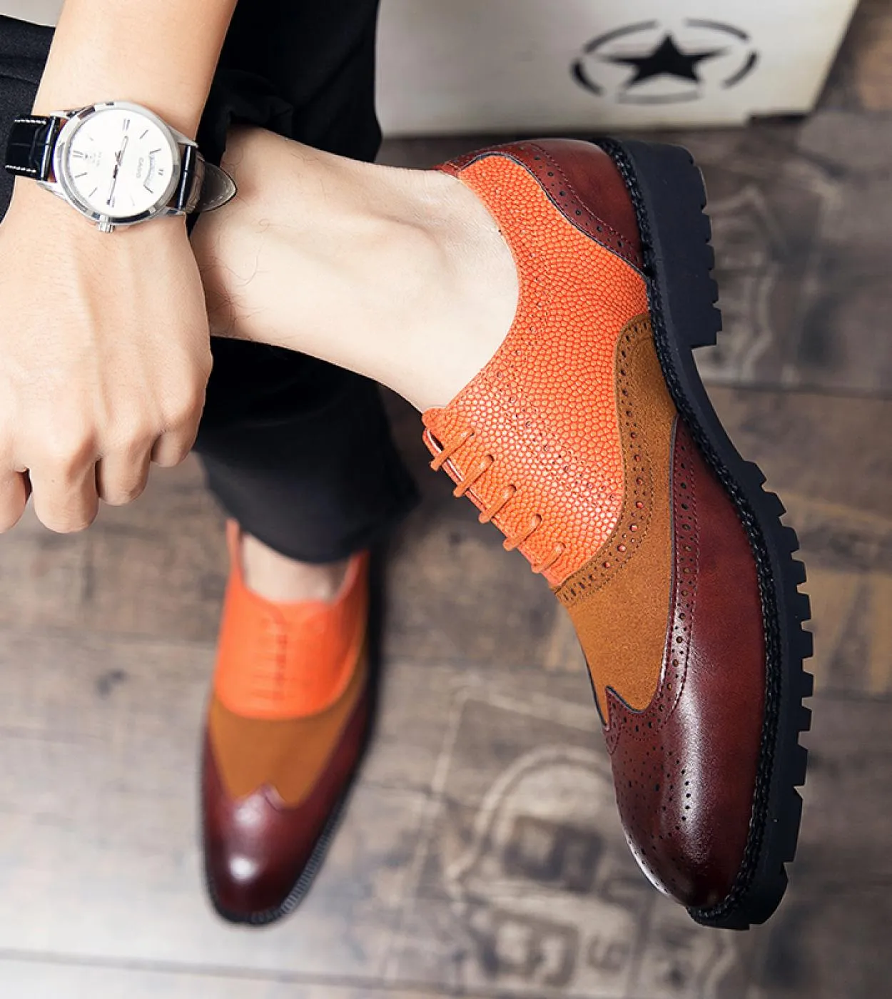 Scarpe Oxford primaverili e autunnali Scarpe stringate in pelle da uomo Scarpe firmate Scarpe casual da uomo Moda di marca Matri