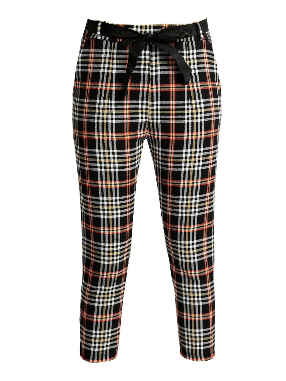 Solada Pantalon à carreaux avec revers