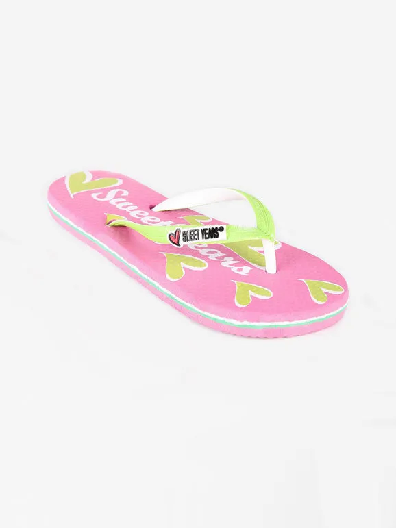 Sweet Years Tongs en caoutchouc avec imprimés