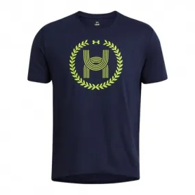 Under Armour Maglia Running Wreath Blu Navy Uomo