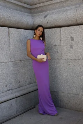 VESTITO LUNGO VIOLA