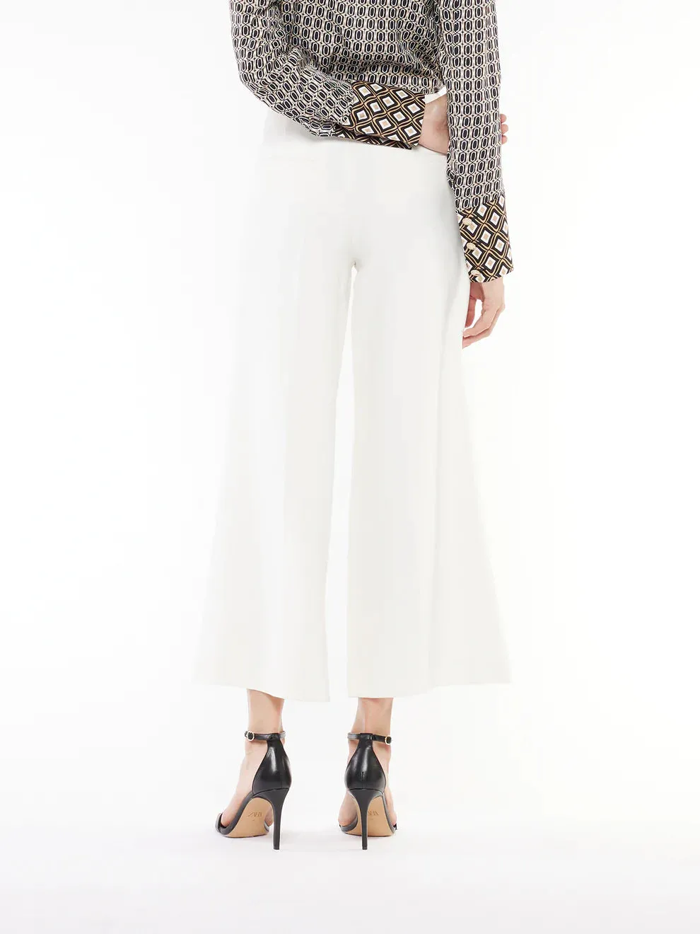 W2-PA013 Pantalone Cropped White/Chalk  