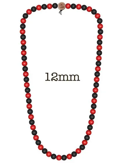 WOOD FELLAS Collana in legno Gioielli di moda casual Collana di perle Deluxe Verde / Giallo