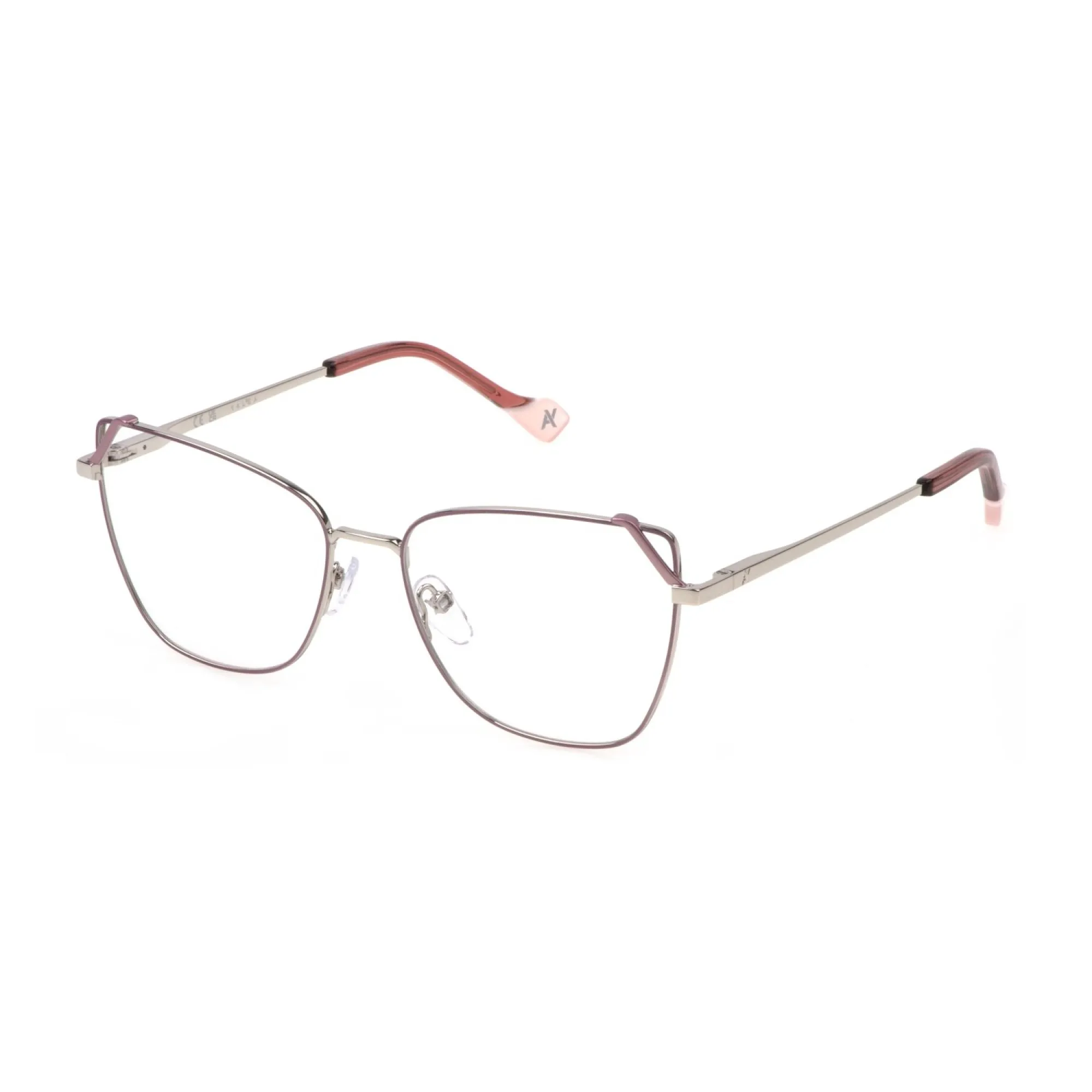   Yalea VYA138 - 0S87 Parti Rosa Palladio Lucido | Occhiale Da Vista Donna 